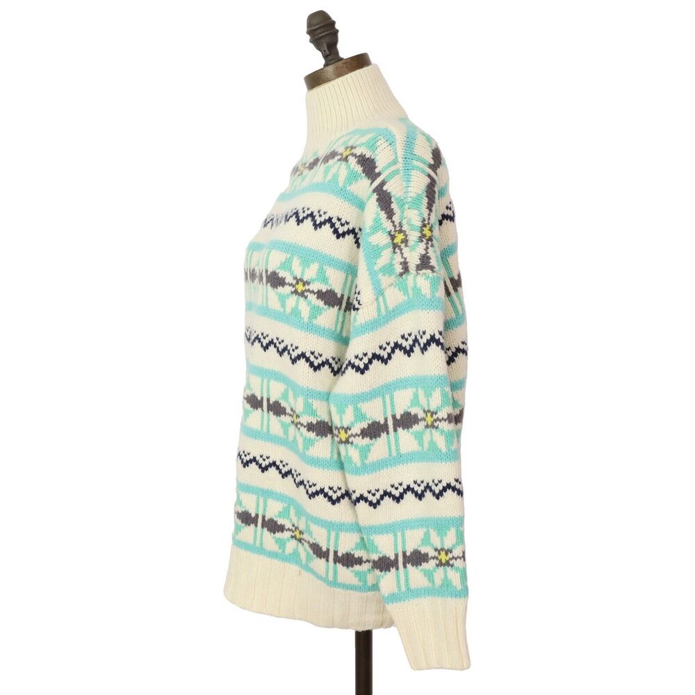 American Eagle Ae Oversized Fairisle Mock Neck Sw… - image 5